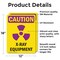 Signmission Radiation & Laser Sign, 18 in H x 12 in W, Vinyl Decal, Rectangle OS-2PACK-CR-D-1218-V-10282 - alternate 3